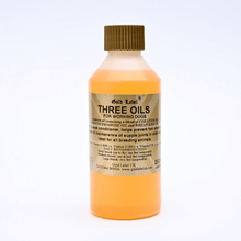 Three Oils blend for dogs with cod liver, evening primrose, and wheatgerm oils, 250ml bottle for skin, coat, and joint health.