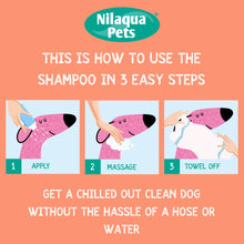 Nilaqua No Rinse Dog Shampoo and Conditioner for Itchy Skin | Antibacterial Care