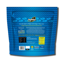 Reverse of a packet of Dogseatus Fish Skin Cubes