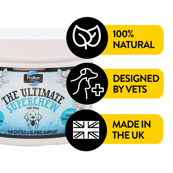 100% natural, designed by vets, made in the UK. 