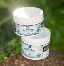 Proflax Calming Superchew Soft Treats for Dogs in a natural outdoor setting.