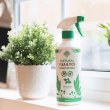 Barrier flea amd tick spray on a window sill