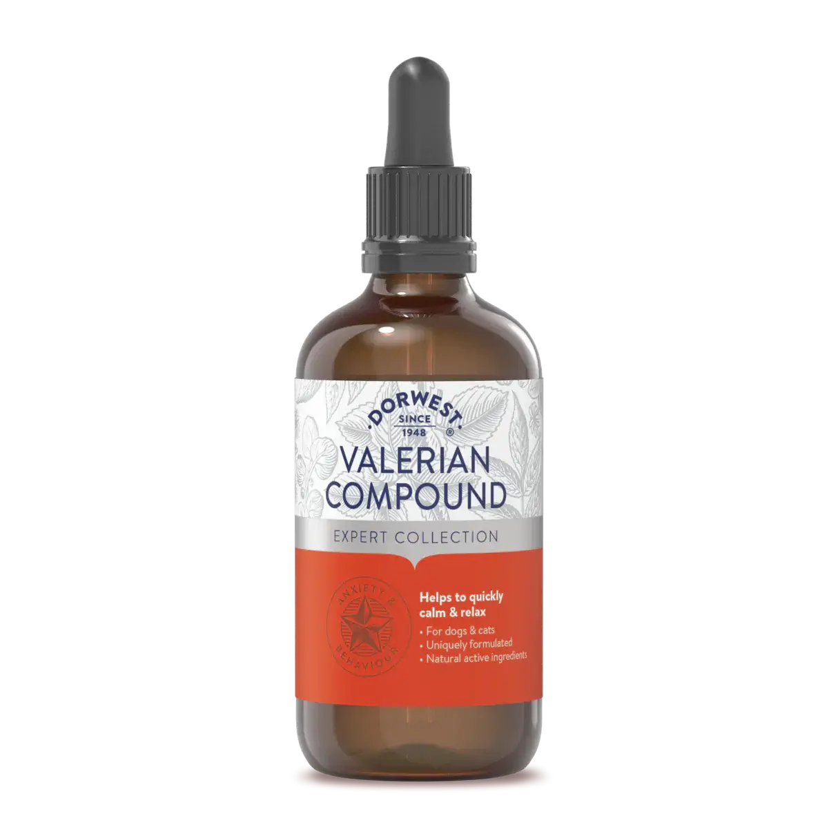 Dorwest Valerian Compound for Dogs and Cats – Natural Calming Support for Stress & Anxiety