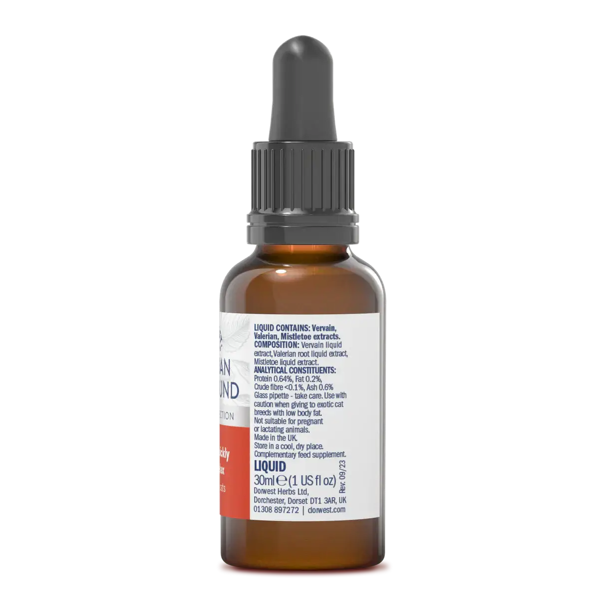 Dorwest Valerian Compound for Dogs and Cats – Natural Calming Support for Stress & Anxiety