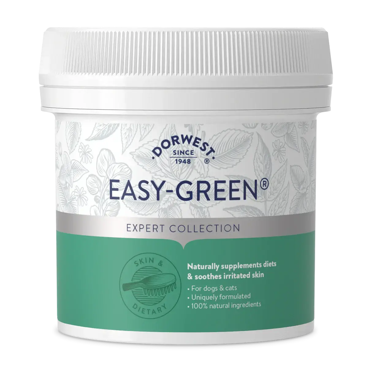 Dorwest Easy-Green Powder for Dogs and Cats – Natural Super-Greens Supplement for Skin and Overall Health