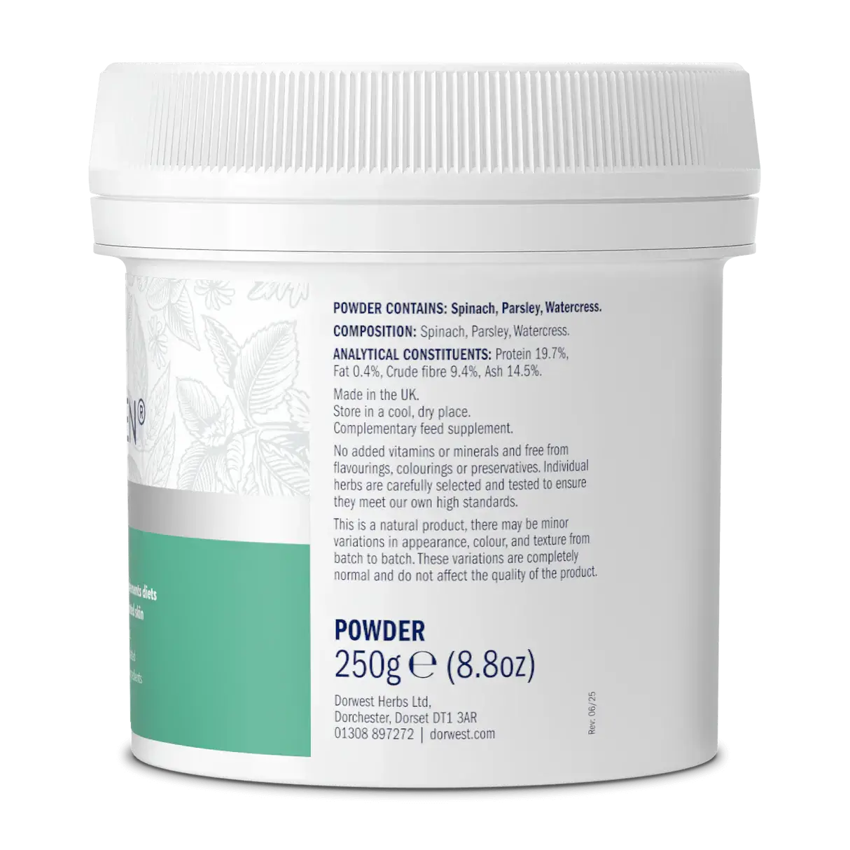 Dorwest Easy-Green Powder for Dogs and Cats – Natural Super-Greens Supplement for Skin and Overall Health