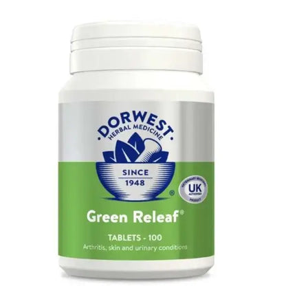 Bottle of Green Releaf Tablets 100s