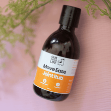 Move Ease Joint Rub 250ml bottle for dogs, designed to support joint health and mobility.