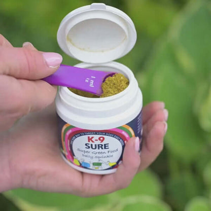 video showing contents for K9 Sure Superfood Supplement for Dogs