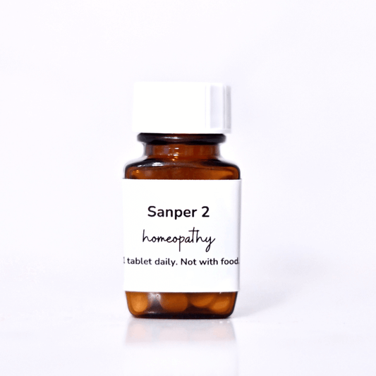 Sanper 2 homeopathy bottle for calming nervous dogs