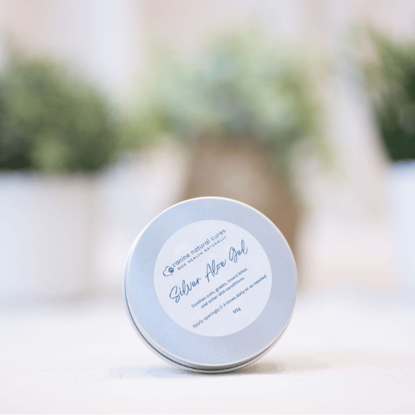 tin of silver aloe gel